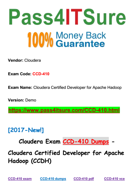 CCD-410 dumps